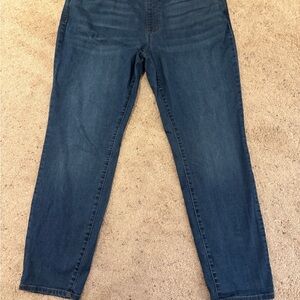 2 pair-Croft and Barrow Classic Blue Denim Jeans stretch waist